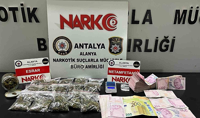 Alanya'da uyuşturucu ticaretine 2 gözaltı