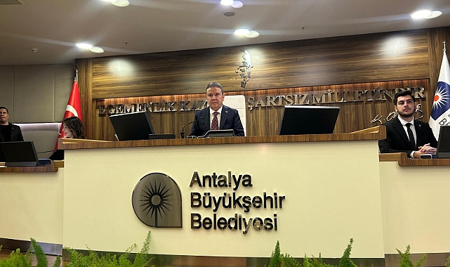 Antalya Büyükşehir Belediyesi Aralık Olağan Meclis Toplantısı Gerçekleşti