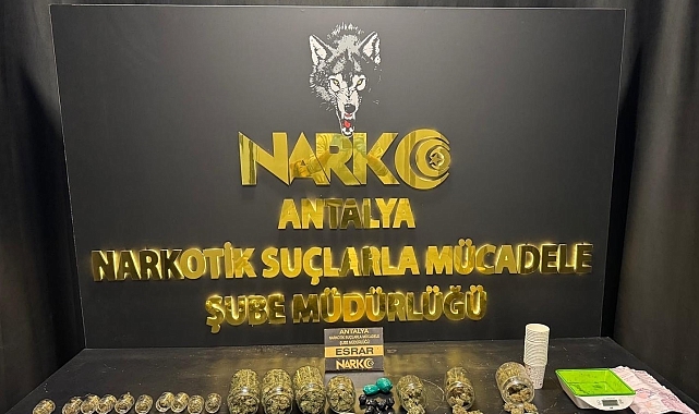 Antalya'da son 1 haftada çok sayıda uyuşturucu madde ele geçirildi