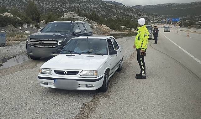 Antalya'da trafik denetimi