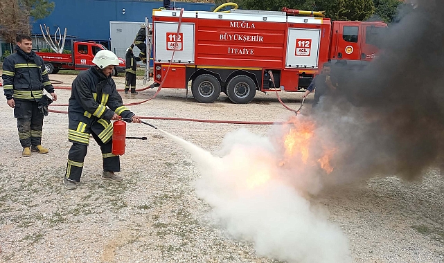 Bodrum'da gönüllü itfaiyecilik eğitimi verildi