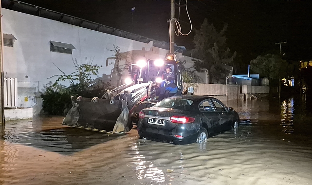 Bodrum'da sel baskını