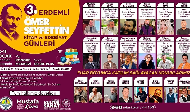 Erdemli'de 'Kitap ve Edebiyat Günleri' başlıyor