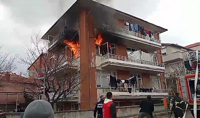 Isparta'da korku dolu anlar: Ev saniyeler içinde alevlere teslim oldu