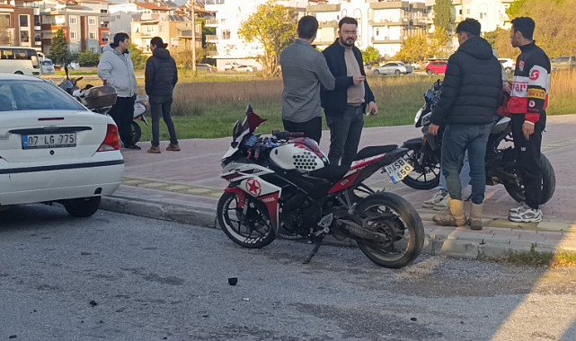 Manavgat’ta Trafik Kazası: Motosiklet Sürücüsü Yaralandı