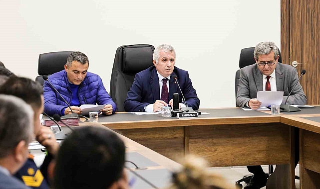 Manavgat'ta Afet ve Acil Durum toplantısı