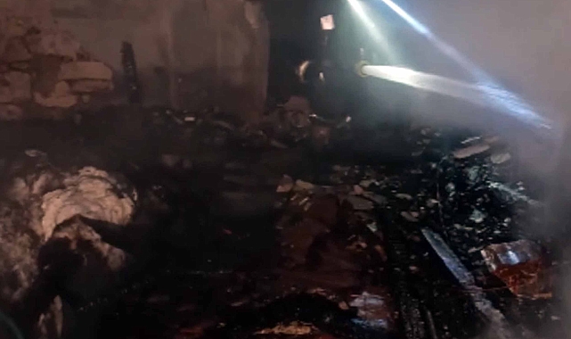 Manavgat'ta ev yangını