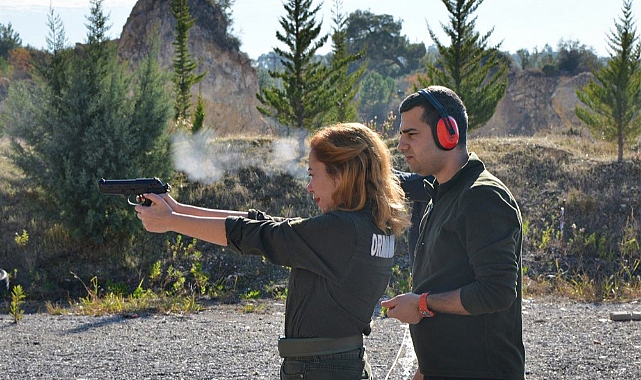 Mersin'de orman muhafaza memurlarına 'silah eğitimi' verildi