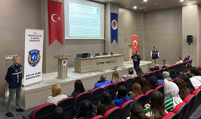 Mersin polisinden akademisyenler ve üniversite öğrencilerine bilgilendirme