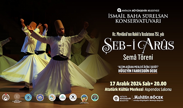 Mevlana Celaleddin-i Rumi vuslatının 751'inci yılında anılacak