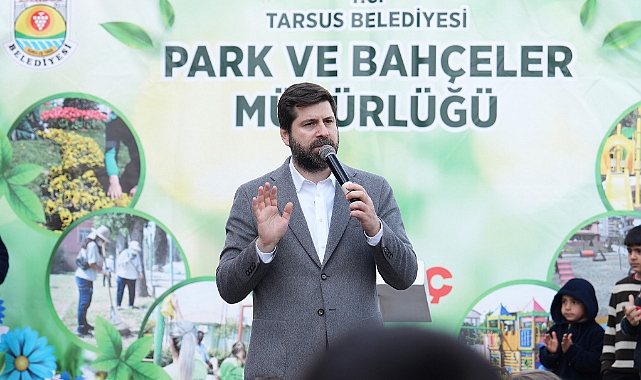 Tarsus Belediyesince yaptırılan Yaşar Kemal Parkı hizmete açıldı