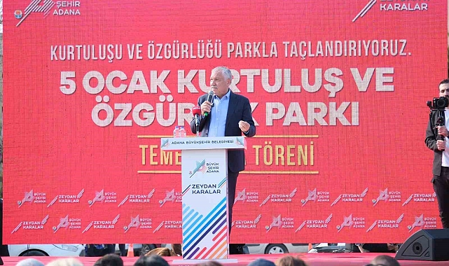 5 Ocak Kurtuluş ve Özgürlük Parkı'nın temeli atıldı