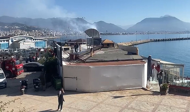 Alanya'da baca yangını korkuttu