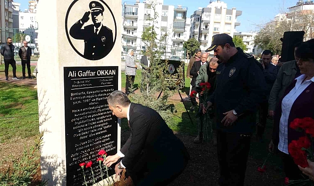 Ali Gaffar Okkan Antalya'da isminin verildiği parkta anıldı