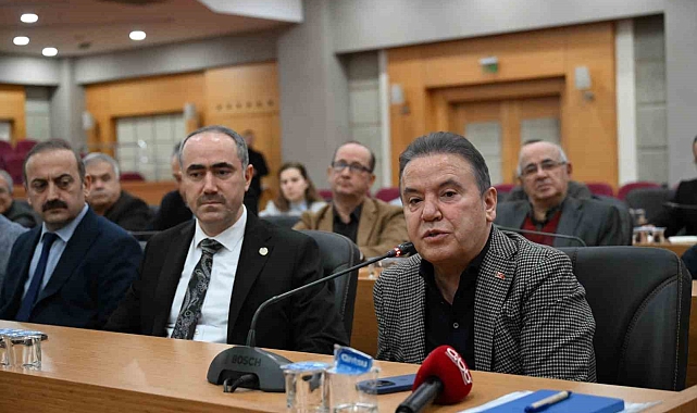 Antalya'da yağmur suyu Master Planı toplantısı gerçekleştirildi