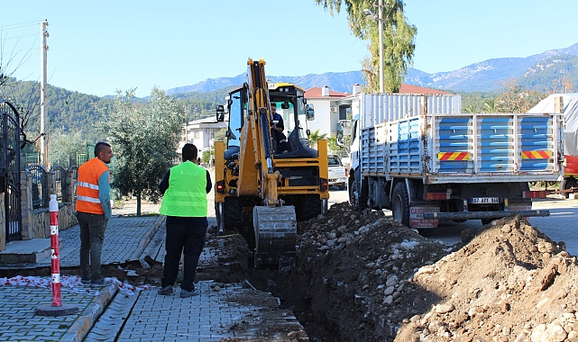 ASAT'tan Çamyuva ve Tekirova'da içme suyu hattı çalışması