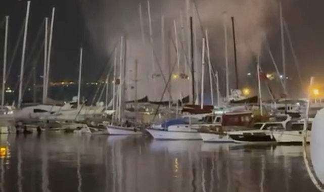 Bodrum'da hortum endişe yarattı