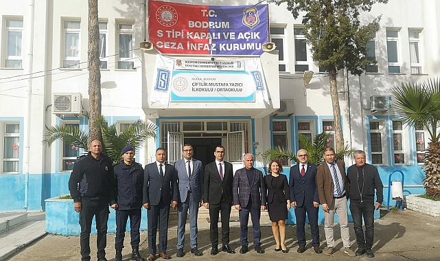 Bodrum'da hükümlüler okul temizleyip, tadilat yaptı