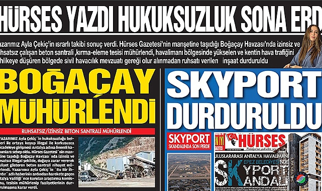 Boğaçay Mühürlendi! Skyport Durduruldu