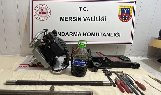 Mersin'de kaçak kazı yapan 4 şüpheli yakalandı