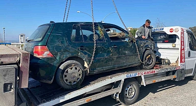 Otomobil köprüden dereye uçtu: 2 yaralı