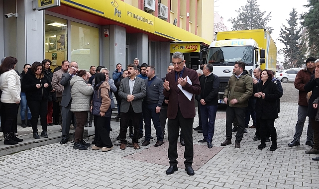 Rize'de 2 PTT çalışanının öldürülmesi, Burdur'da protesto edildi