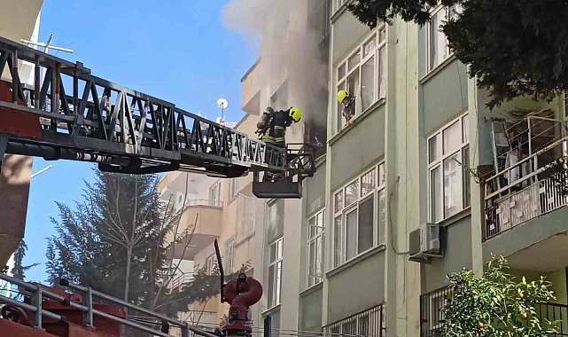 Tarsus'ta ev yangını