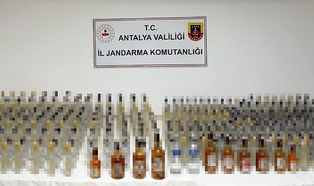424 litre kaçak içki ele geçirildi
