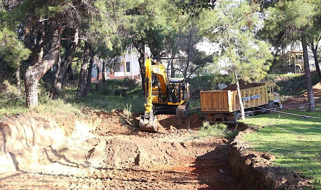 Kepez'de dere ıslah çalışması
