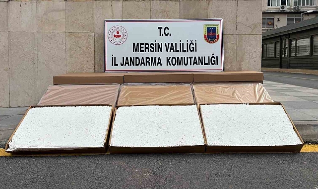 Mersin'de 84 bin adet makaron ele geçirildi