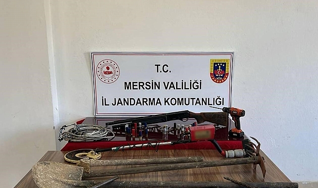 Mersin'de kaçak kazı yapan şahıs yakalandı