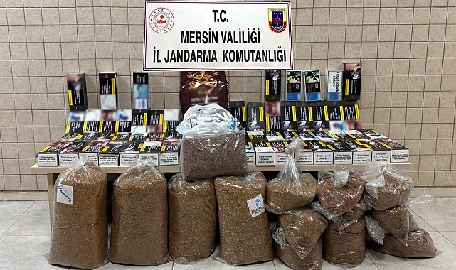 Mersin'de kaçak makaron operasyonu: 4 gözaltı