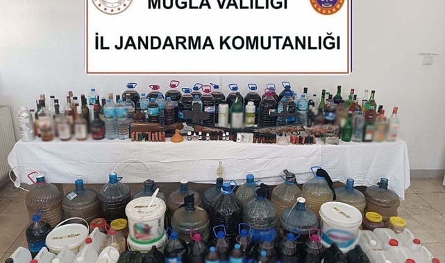 Muğla'da 555 Litre Sahte İçki Ele Geçirildi