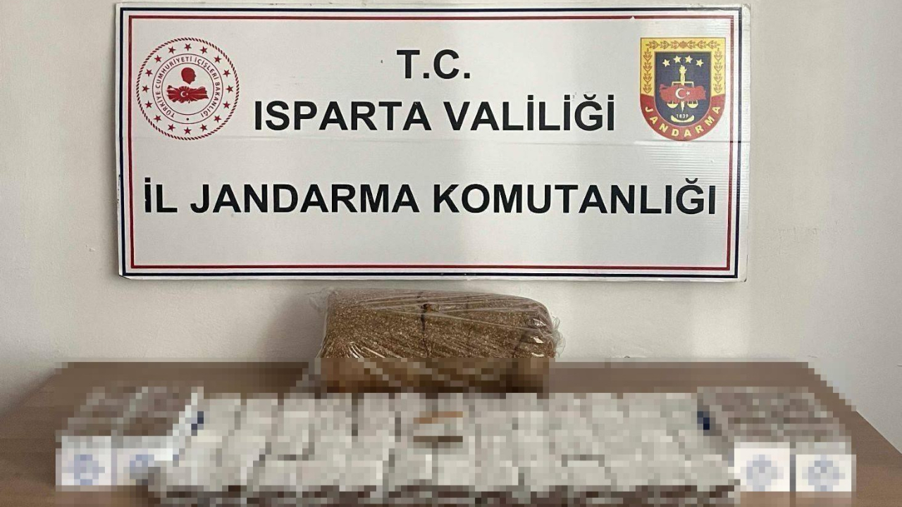 Isparta'da 71 bin 520 makaron ve 57 kıyılmış tütün ele geçirildi