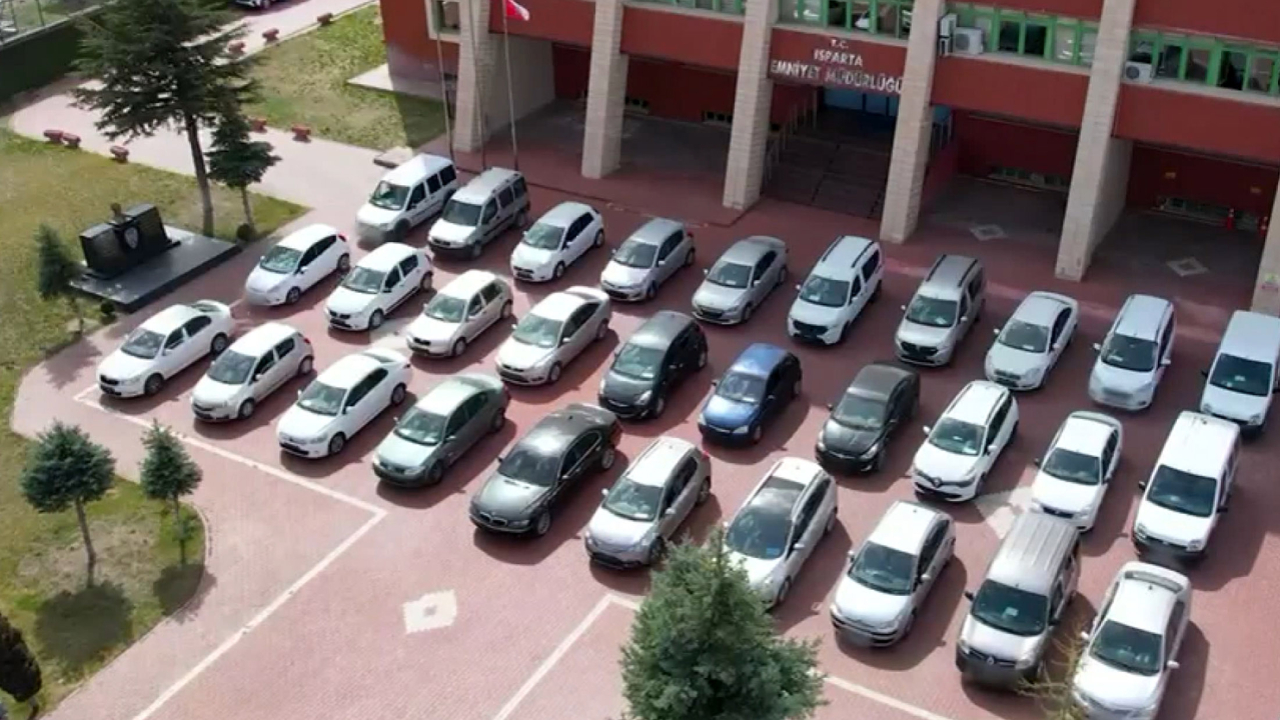 Isparta merkezli 14 milyon liralık 'change araç' operasyonu