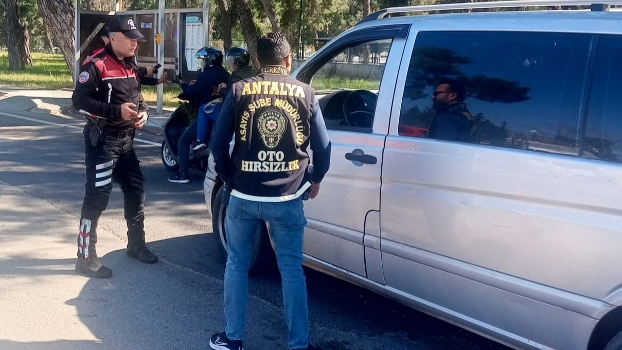 Antalya'da motosiklet denetimi