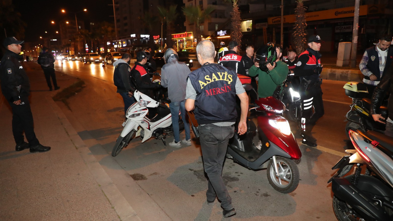 Mersin polisinden dron destekli denetim