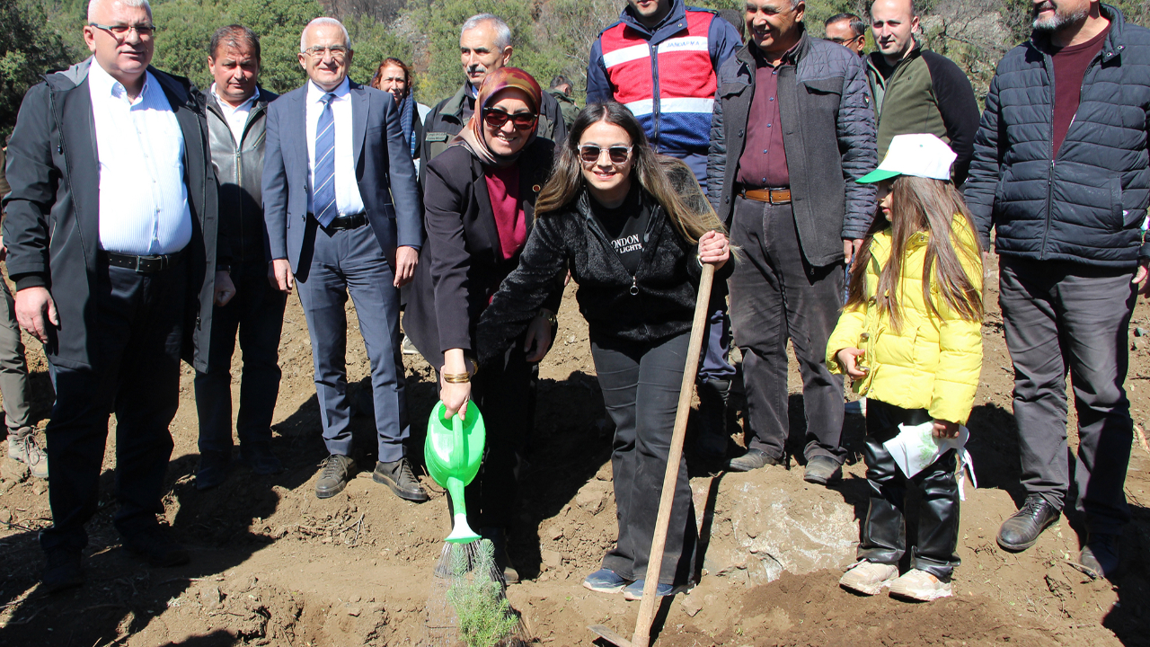 Kumluca'da 700 fidan toprakla buluşturuldu