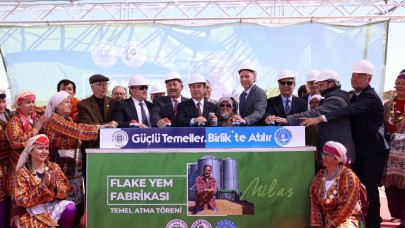 Muğla'da Flake Yem Üretim Tesisi'nin Temeli Atıldı