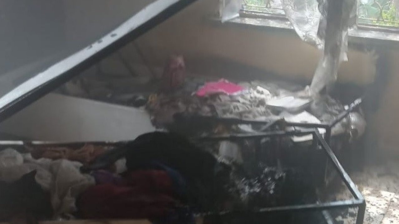 Tarsus’ta ev yangını