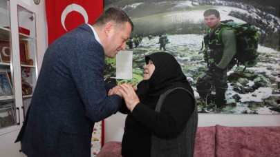 Alanya’da şehit ve gazi ailelerine bayram ziyareti