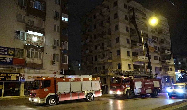 Antalya'da metruk binada yangın