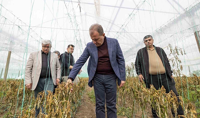 Başkan Seçer, zirai dondan etkilenen çiftçilerle bira araya geldi