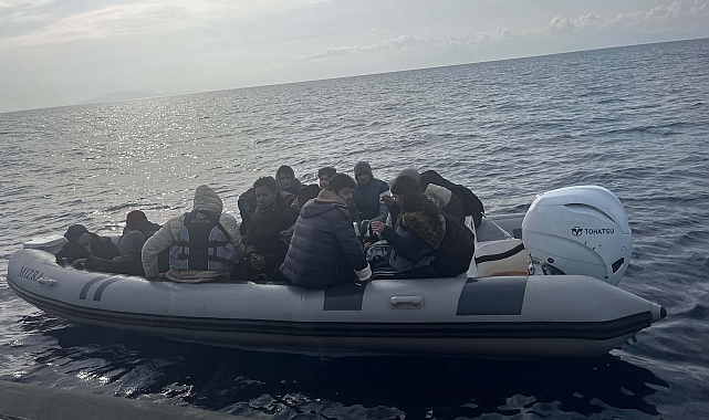 Bodrum'da 18 kaçak göçmen kurtarıldı; 1 organizatör şüphelisi gözaltına alındı