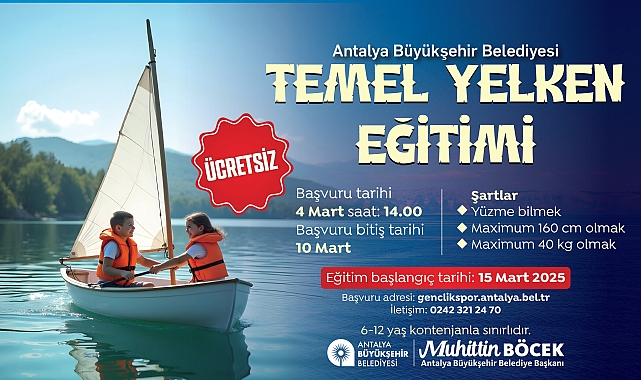 Büyükşehir'den 'Temel Yelken Eğitimi'