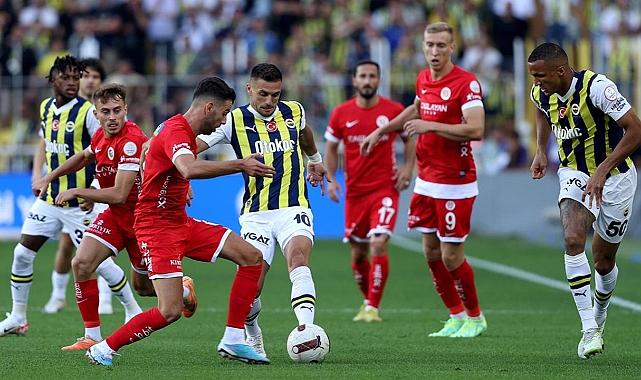 Fenerbahçe – Antalyaspor Karşılaşmasının 11'leri Belli Oldu