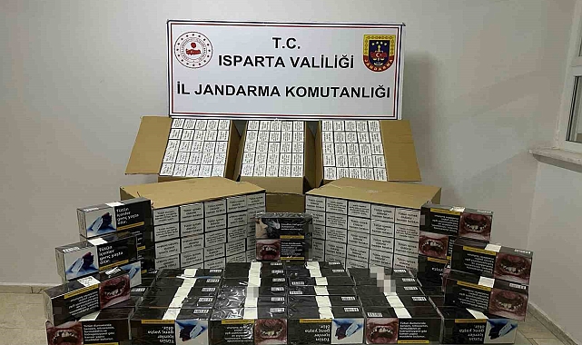 Isparta'da 60 bin adet kaçak makaron ele geçirildi