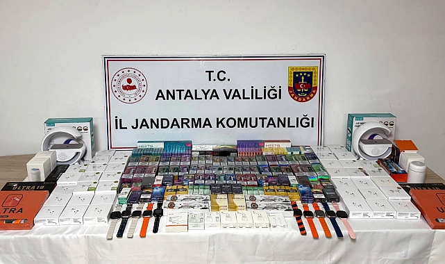 Jandarmadan Aksu ve Manavgat'ta kaçakçılık operasyonu