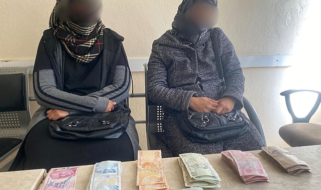 Kadın dilenciler yakalandı