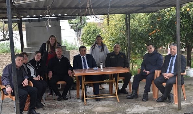 Kaymakam Yakuta aile ziyaretlerine devam ediyor